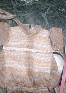 Elegant plazo with top