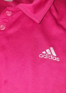 Adidas Pink Polo Tshirt