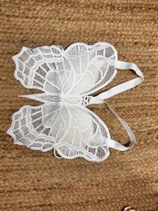 Viral White Lace Butterfly Bralette