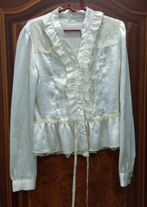 Elegant Ruffled Top(only 1 Time Wear)
