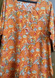 Floral Print Kurta