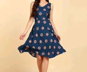 A Blue One Piece Dress