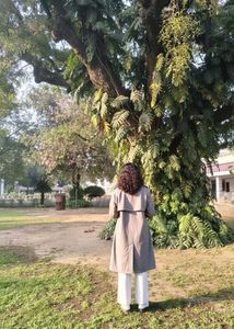 Elegant Grey Trench Coat