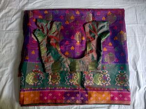 Vintage Woven Ikat Pochampalli Pure Silk Saree