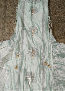 Mint Green Tree Print Gown