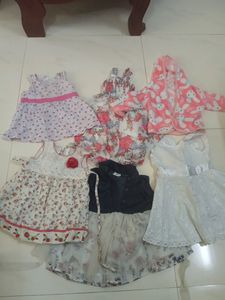 ILThis is my Baby Gir 6sets of dresss, cotton and