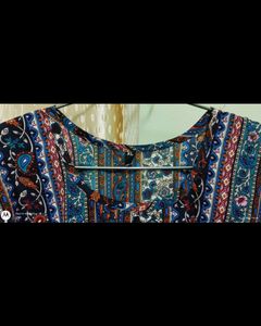 Boho Floral Print Midi Dress