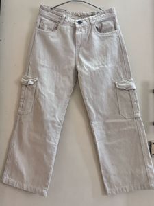 Beige Cargo Pants