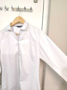 Allen Solly White Satin Finish Shirt