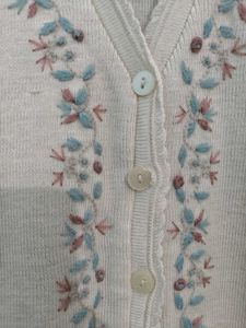 Floral Cardigan Sweater