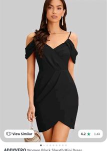 Chic Black Off-Shoulder Mini Dress