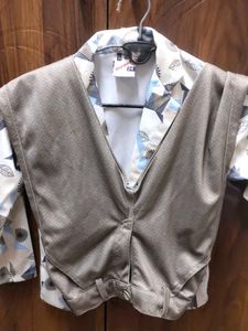 Patterned Kids Blazer - Size 6