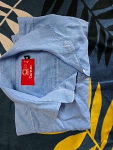 Men's Blue Checked Shirt