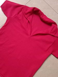 Pink Stylish Crop Top