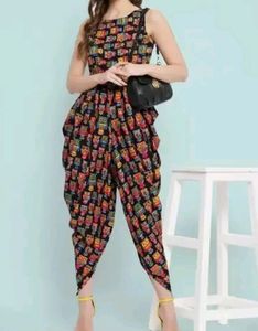 Multicolour Owl Print Jumpsuit ✨