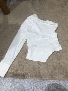 Zara Assymetrical One Shoulder Top