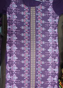 Elegant Purple Floral Kurta