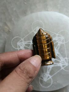 Tiger Eye Buddha Head