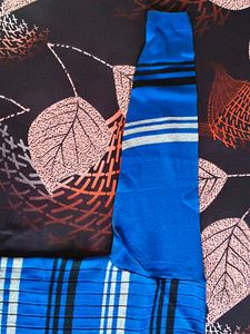 Striped Blue V-Neck Sweater