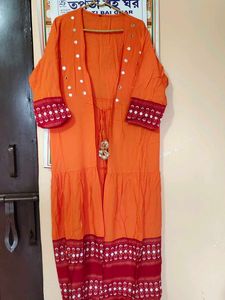 Pink &amp; Orange Indian Dress