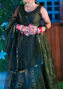 Black Net Lehnga Choli