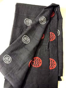 Hakoba/Schiffli Block Printed Fabric