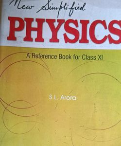 SL Arora Physics Volume 1 And 2
