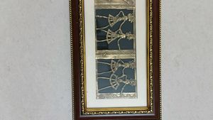 Framed Tribal Dancer Artwork Dhokra Art