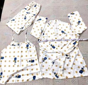 Cute 3-Piece Gown Pajama Set✨🆕