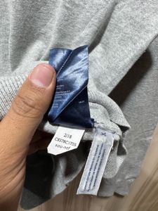 Tommy Hilfiger Grey Crewneck Formal Pullovr