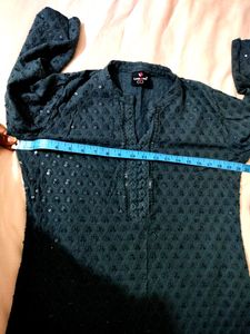 Dark Grey Sequence Work Kurta