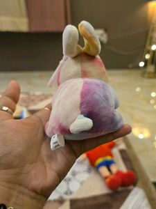 Pastel Bunny Plush Keychain