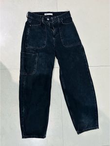 Zara Denim Cargo For Women