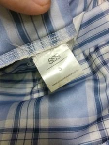 Blue Plaid Mini Skirt