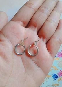 Small silver hoops
