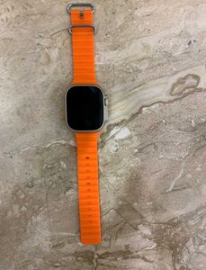 Smartwatch with Orange Band