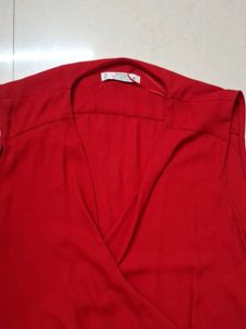 Red Sleeveless Top
