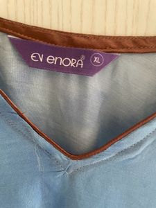 Blue Patterned Kaftan Dress