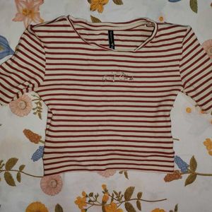 Striped Crop Top
