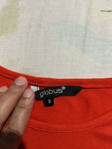 Globus red Bell Sleeves Top