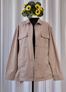 Korean Unisex Plaid Shacket