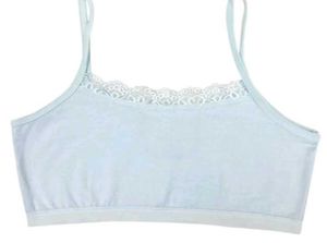 Blue Lace Trim Cami Top