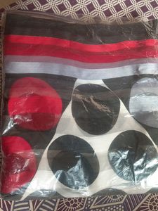 Black And White Stripped Saree