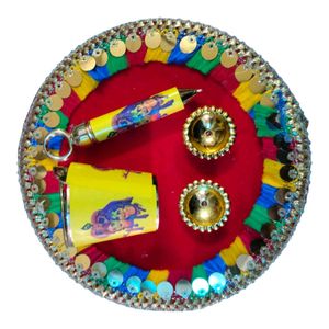 Radha Krishna Printed Bucket Pickari