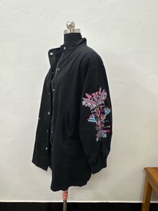 Embroidered Black Jacket