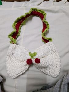 Pinterest  Crochet Cherries Bow Bag