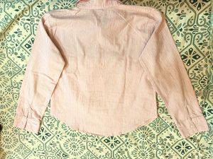 Striped Cropped Shirt