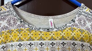 Patterned Short Sleeve T-Shirt