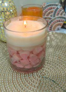 Pink Heart Candle 🩷