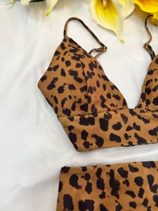 Leopard Print Bikini Set